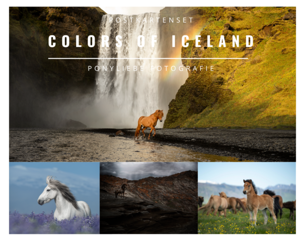 Colors of Iceland Postkarten Set Ponyliebe Fotografie